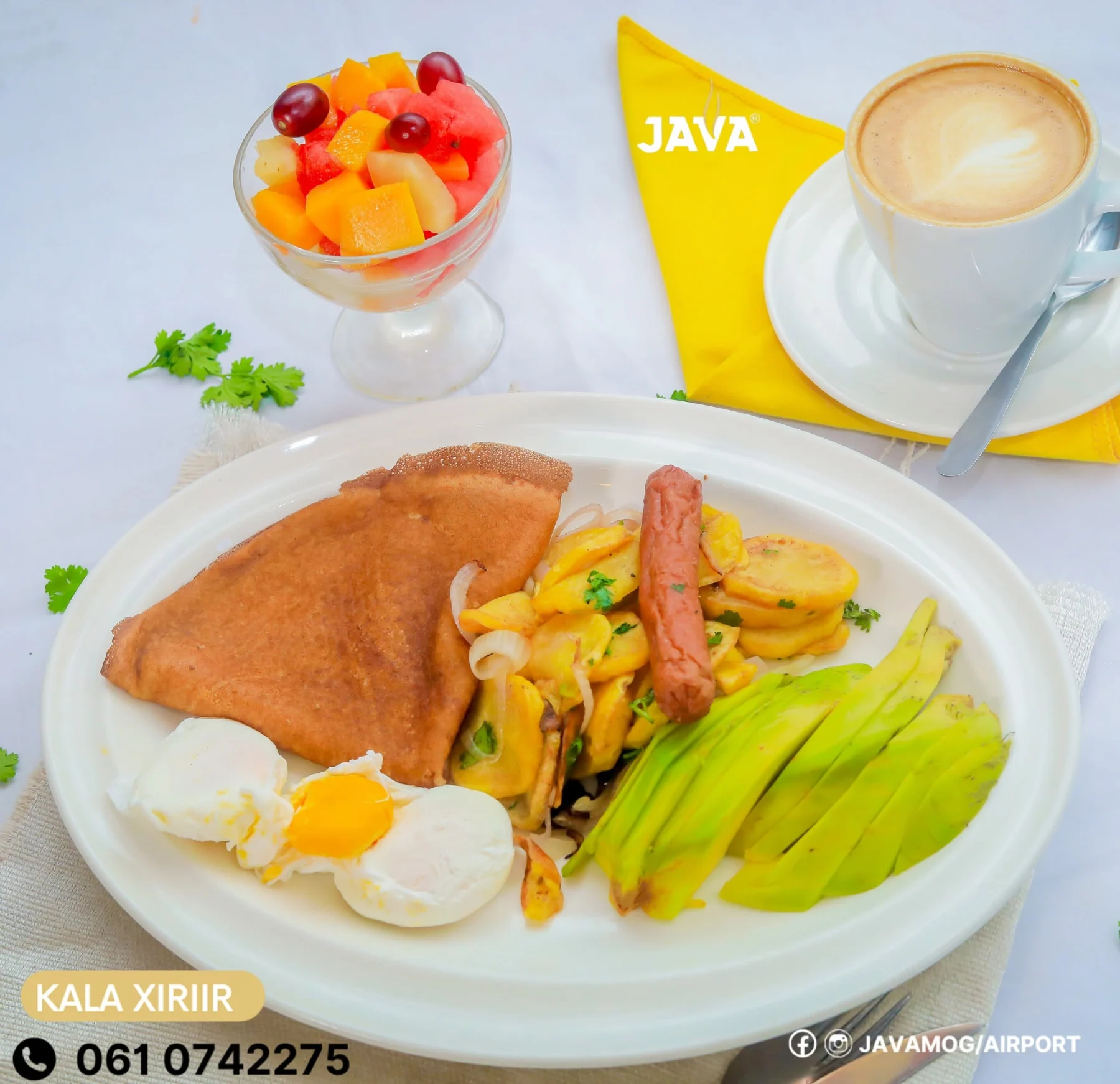 canjeelo and egg menu item