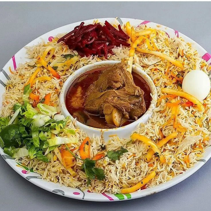 Bariis iyo hilib menu item