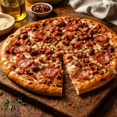 pizza meat menu item