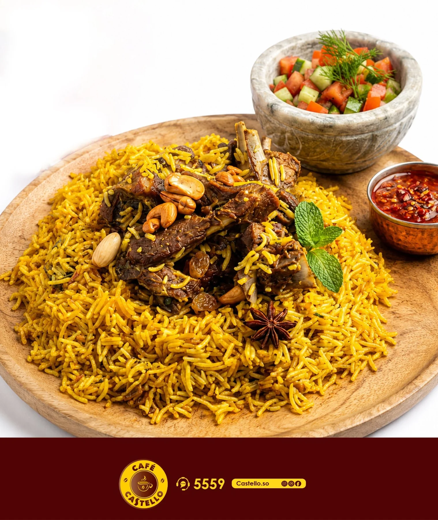 Bariis menu item
