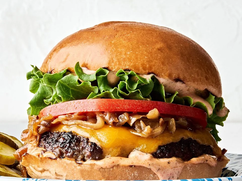 burger cheese menu item