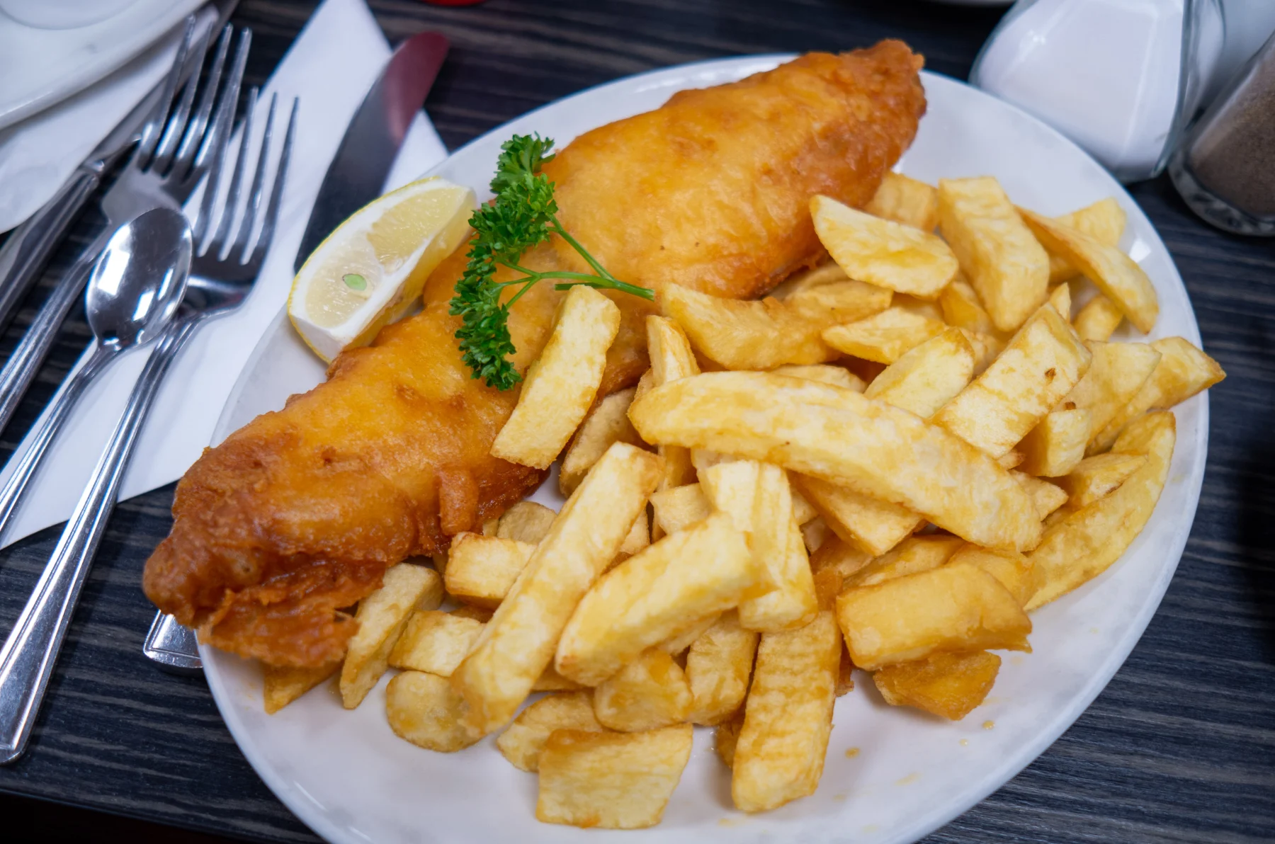 fish and chips menu item