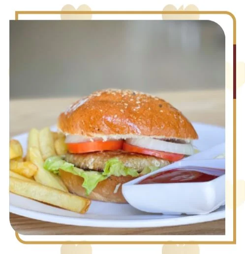 Chicken burger menu item