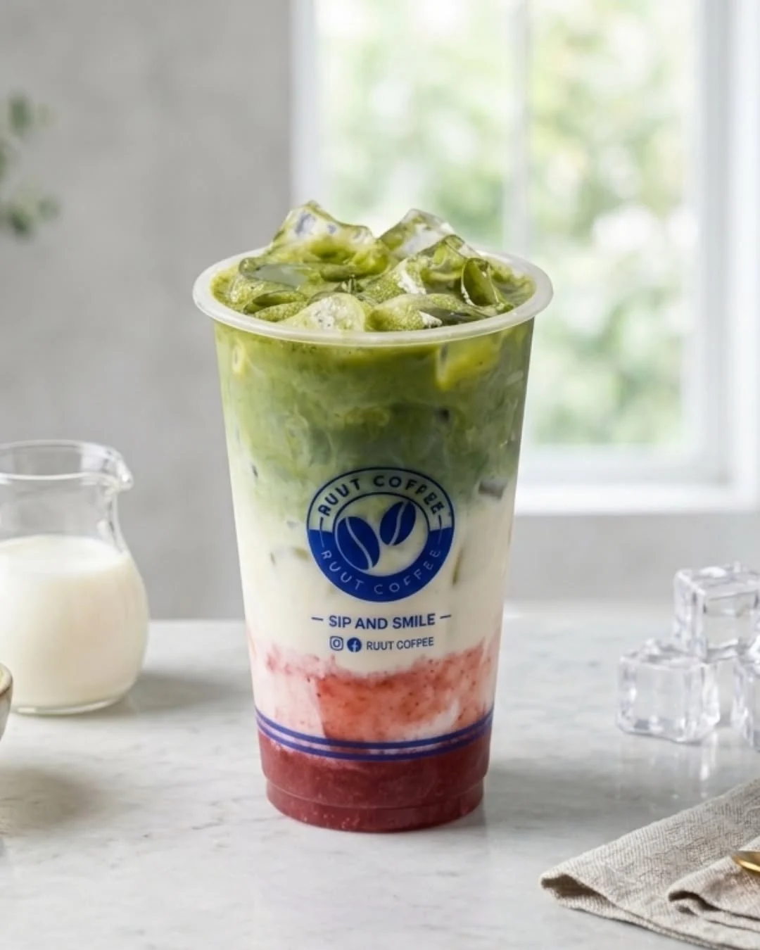 Strawberry Matcha Latte menu item