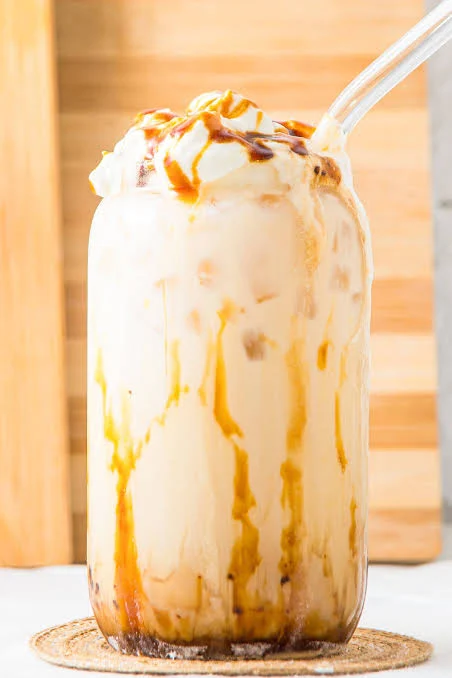 iced caramel latte menu item