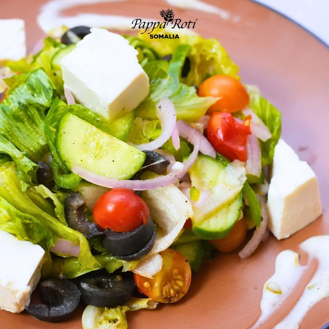 Greek salad menu item