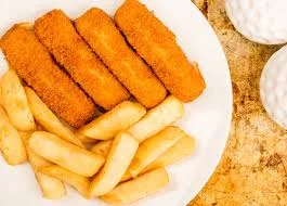 fish finger &chips menu item