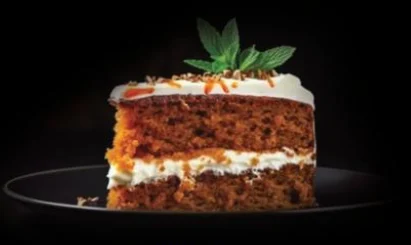 Carrot cake menu item